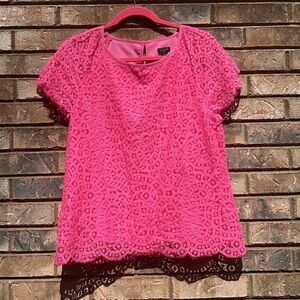 J crew blouse pink size 8